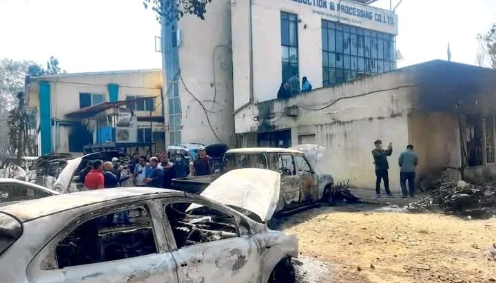 जडिबुटिमा राजावादी प्रदर्शनकारीको आगजनीले २८ करोडभन्दा बढीको क्षति